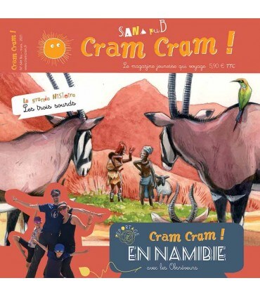 Voyage en famille en Namibie | Magazine jeunesse Cram Cram en PDF