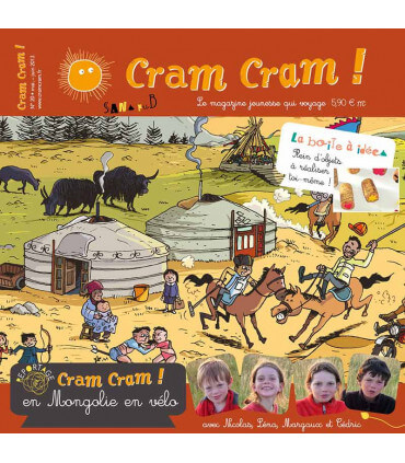 Voyage en famille en Mongolie, à vélo | Magazine jeunesse Cram Cram