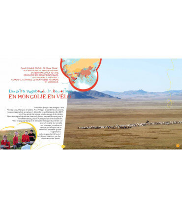 Voyage en famille en Mongolie, à vélo | Magazine jeunesse Cram Cram