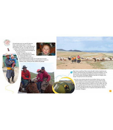 Voyage en famille en Mongolie à vélo | Magazine jeunesse Cram Cram en PDF