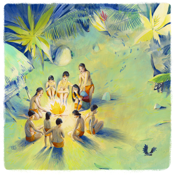 Conte indien illustré : l'enfant de pierre (Panama)